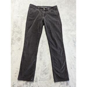 Calvin Klein Jeans Womens Size 4 Black Corduroy Straight Leg Pants